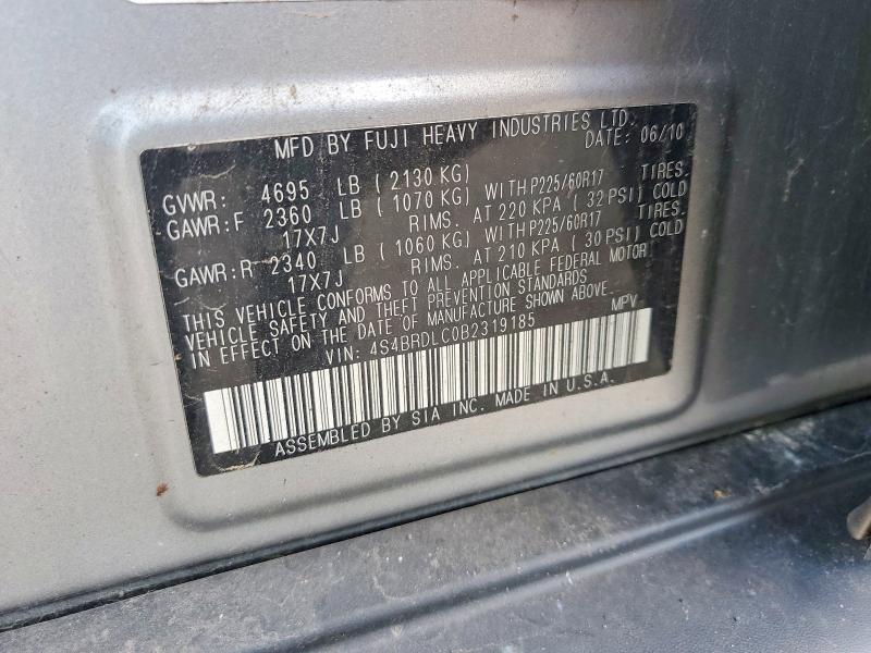 65635116 :رقم المزاد ، 4S4BRDLC0B2319185 vin ، 2011 Subaru Outback مزاد بيع