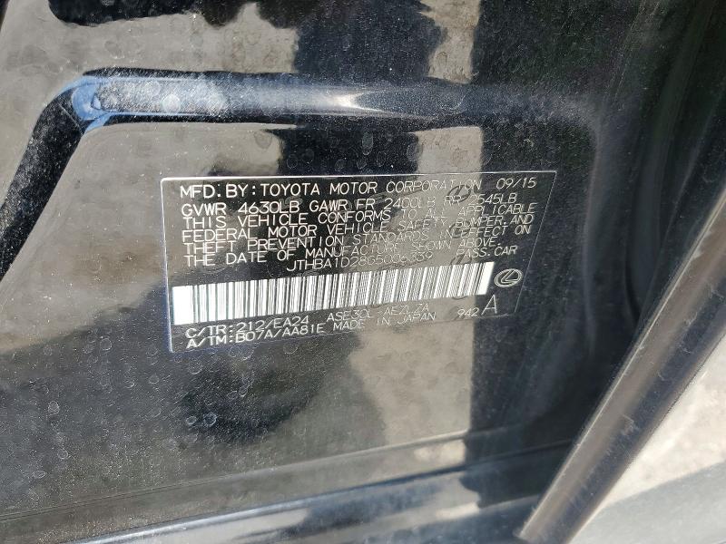Aukcja sprzedaży 2016 Lexus Is, vin: JTHBA1D28G5006339, numer aukcji: 65927656