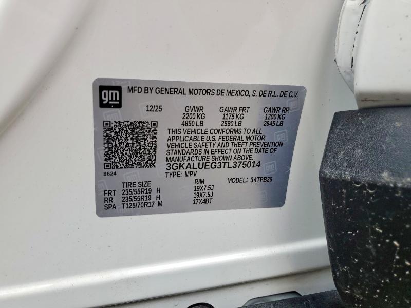 Aukcja sprzedaży 2026 Gmc Terrain, vin: 3GKALUEG3TL375014, numer aukcji: 64796266