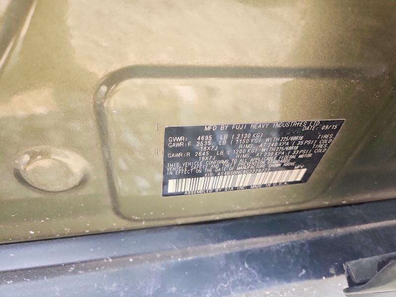 Aukcja sprzedaży 2016 Subaru Outback, vin: 4S4BSBNC8G3228723, numer aukcji: 64294546