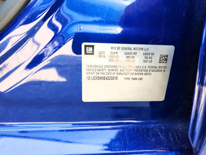 Продажа на аукционе авто 2014 Chevrolet Sonic, vin: 1G1JC6SH9E4220876, номер лота: 67100776
