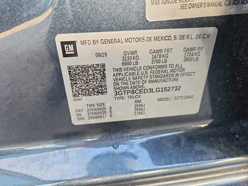 Продажа на аукционе авто 2020 Gmc Sierra, vin: 3GTP8CED3LG152732, номер лота: 65615076