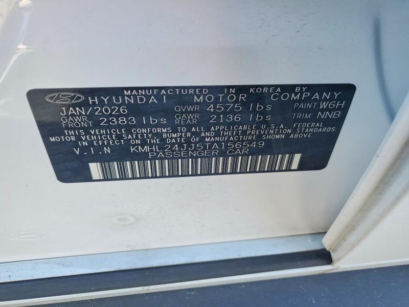 Продаж на аукціоні авто 2026 Hyundai Sonata Hybrid, vin: KMHL24JJ5TA156549, номер лоту: 64801726