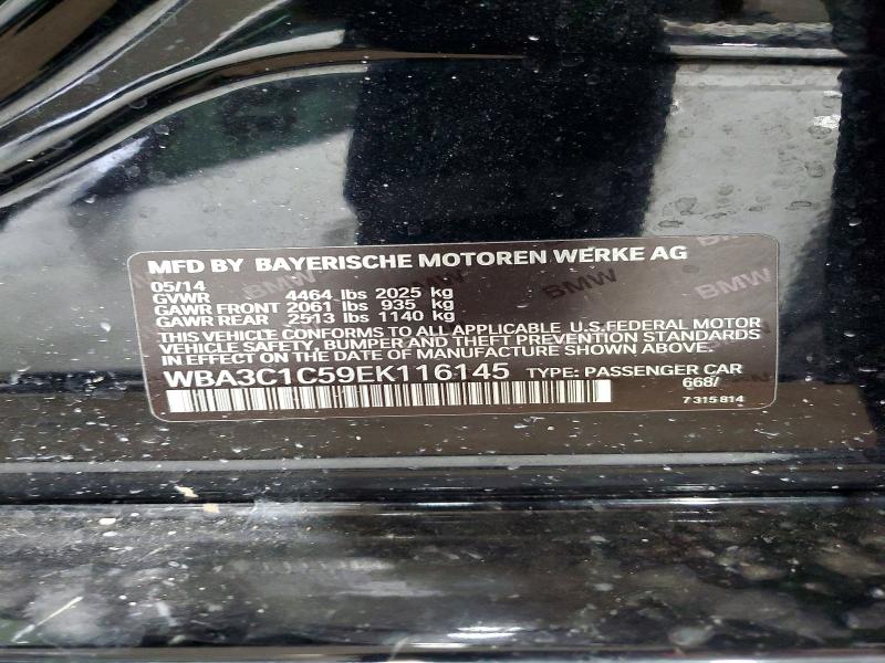 62231226 :رقم المزاد ، WBA3C1C59EK116145 vin ، 2014 Bmw 328 مزاد بيع