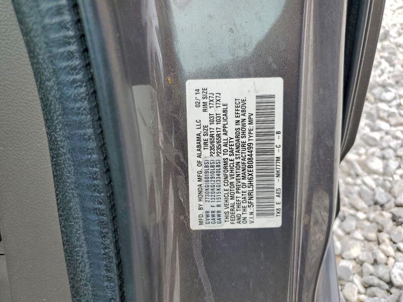 64268006 :رقم المزاد ، 5FNRL5H6XEB084499 vin ، 2014 Honda Odyssey مزاد بيع