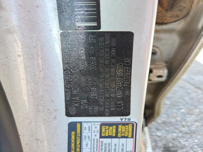 65986256 :رقم المزاد ، KNAFZ4A81F5380115 vin ، 2015 Kia Forte مزاد بيع