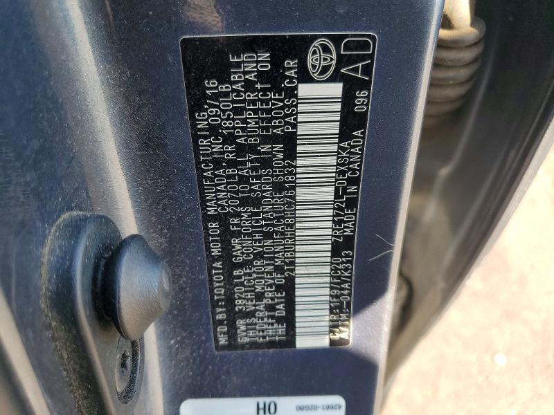 64942066 :رقم المزاد ، 2T1BURHE8HC761832 vin ، 2017 Toyota Corolla مزاد بيع
