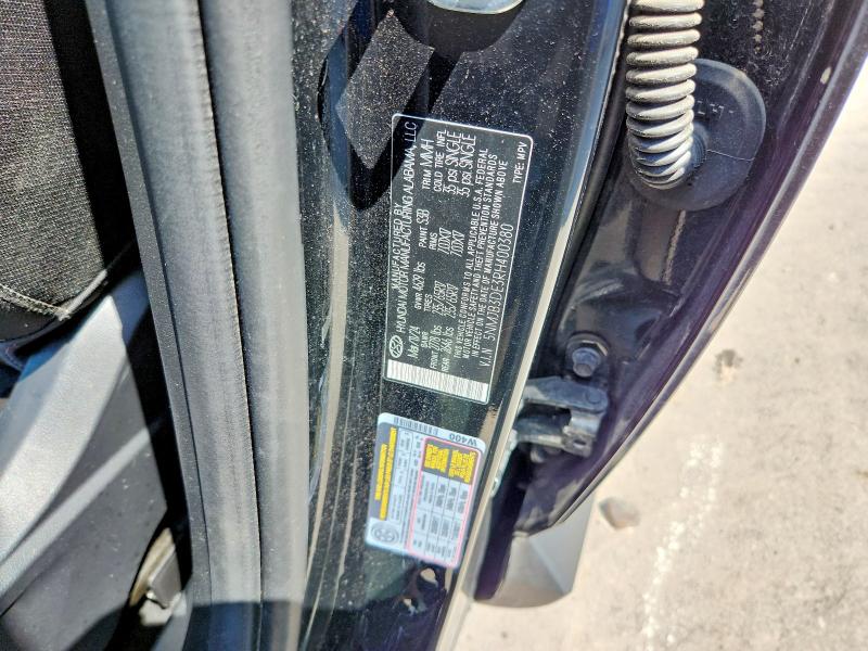 64962296 :رقم المزاد ، 5NMJB3DE3RH400380 vin ، 2024 Hyundai Tucson مزاد بيع