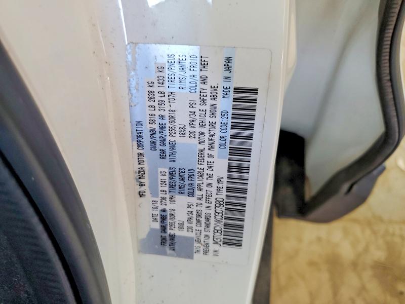 Aukcja sprzedaży 2019 Mazda Cx-9, vin: JM3TCBCYXK0307980, numer aukcji: 63657946