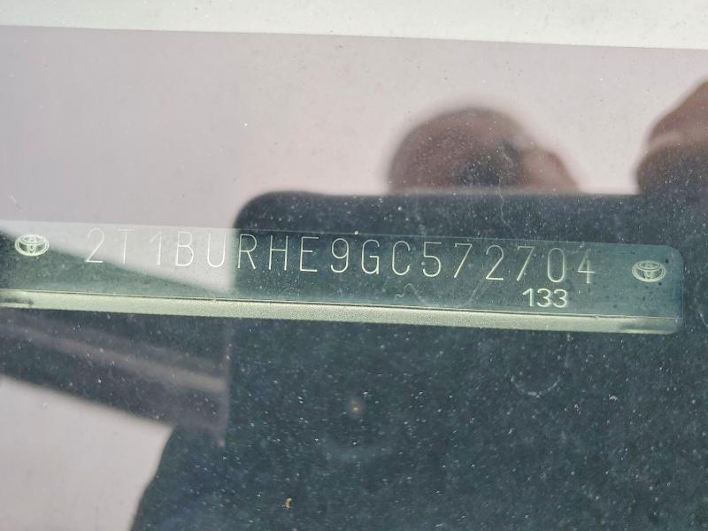 Продаж на аукціоні авто 2016 Toyota Corolla, vin: 2T1BURHE9GC572704, номер лоту: 63150506