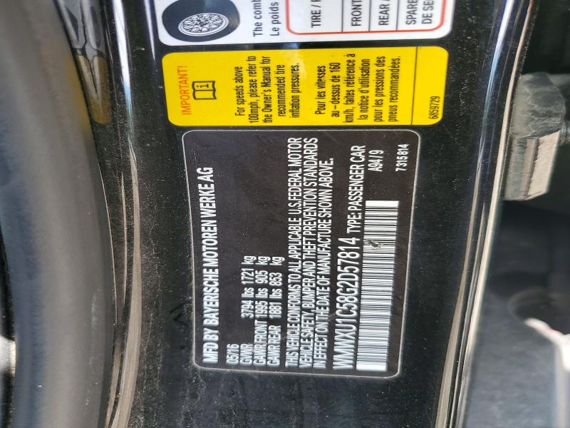 Продажа на аукционе авто 2016 Mini Cooper, vin: WMWXU1C58G2D57814, номер лота: 66540156