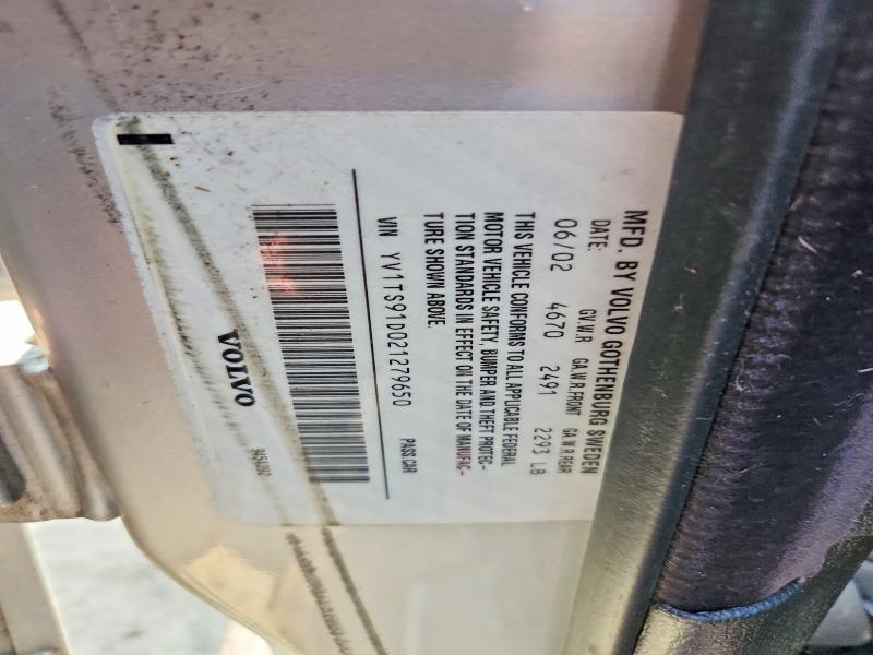 Продажа на аукционе авто 2002 Volvo S80, vin: YV1TS91D021279650, номер лота: 64229426