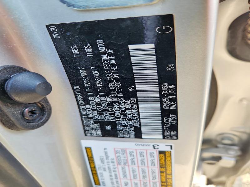 2021 Toyota 4runner მანქანა იყიდება აუქციონზე, vin: JTERU5JR0M5861950, აუქციონის ნომერი: 66016636