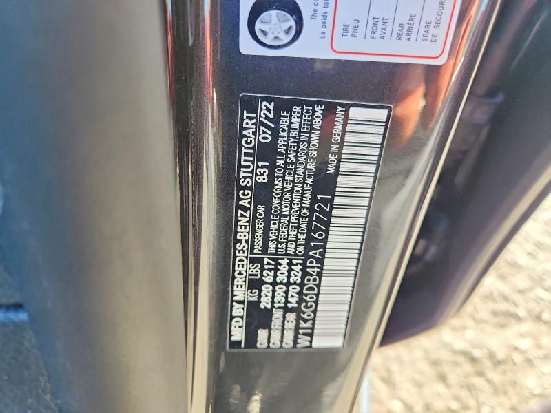 Продаж на аукціоні авто 2023 Mercedes-benz S, vin: W1K6G6DB4PA167721, номер лоту: 67321696