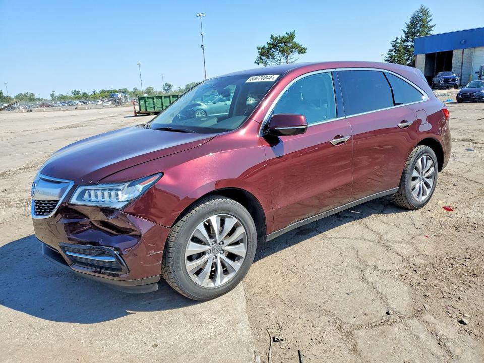 Продаж на аукціоні авто 2014 Acura Mdx, vin: 5FRYD4H46EB033002, номер лоту: 63674846