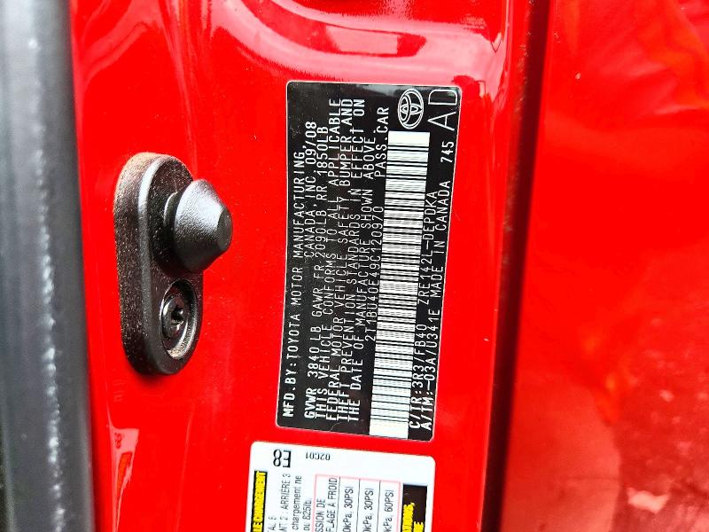 63466986 :رقم المزاد ، 2T1BU40E49C120970 vin ، 2009 Toyota Corolla مزاد بيع