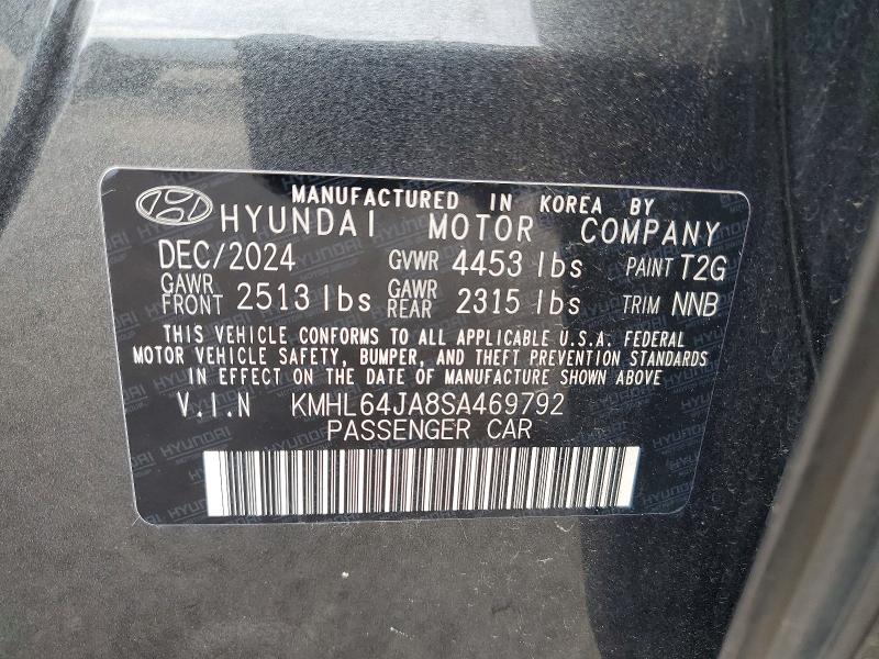 Aukcja sprzedaży 2025 Hyundai Sonata, vin: KMHL64JA8SA469792, numer aukcji: 64482866