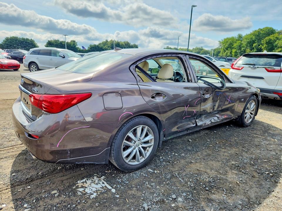 Продаж на аукціоні авто 2014 Infiniti Q50, vin: JN1BV7AR4EM704026, номер лоту: 64925686