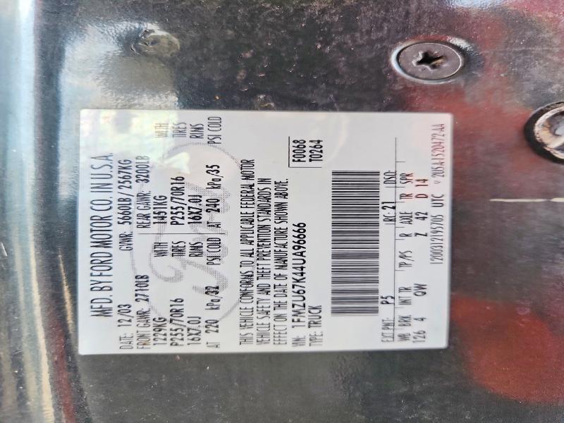 Продаж на аукціоні авто 2004 Ford Explorer, vin: 1FMZU67K44UA96666, номер лоту: 60845426