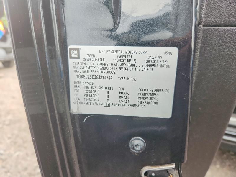 2009 Gmc Acadia მანქანა იყიდება აუქციონზე, vin: 1GKEV23D29J214744, აუქციონის ნომერი: 64619786