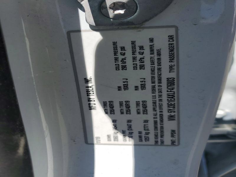 Aukcja sprzedaży 2020 Tesla Model 3, vin: 5YJ3E1EAXLF476803, numer aukcji: 65824836