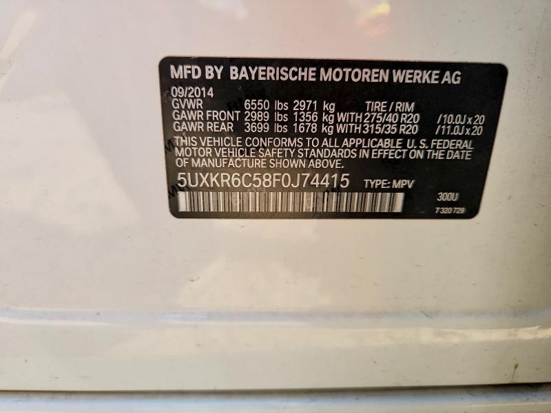 Продажа на аукционе авто 2015 Bmw X5, vin: 5UXKR6C58F0J74415, номер лота: 64803726