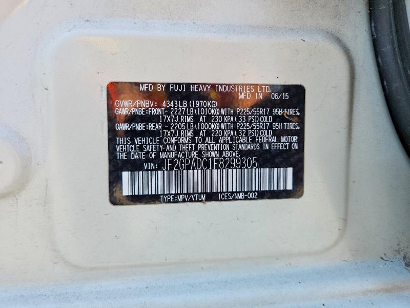 Продажа на аукционе авто 2015 Subaru Xv Crosstrek, vin: JF2GPADC1F8299305, номер лота: 63355116