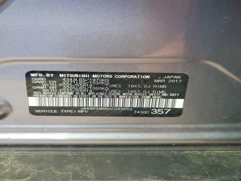 Aukcja sprzedaży 2017 Mitsubishi Outlander Sport, vin: JA4AR3AWXHZ043650, numer aukcji: 64065146