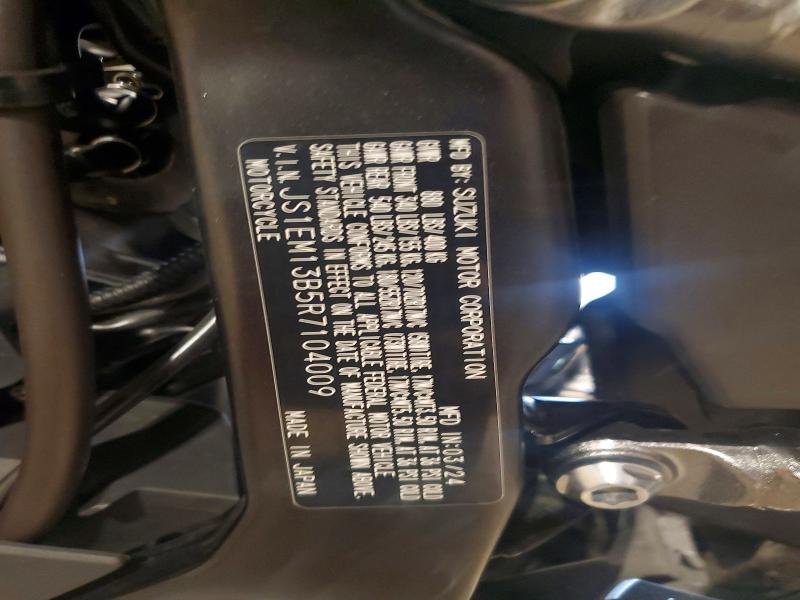 Продажа на аукционе авто 2024 Suzuki Gsx800, vin: JS1EM13B5R7104009, номер лота: 64455256