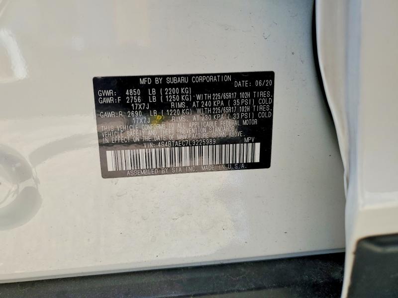 Продаж на аукціоні авто 2020 Subaru Outback, vin: 4S4BTAEC7L3225989, номер лоту: 66069696