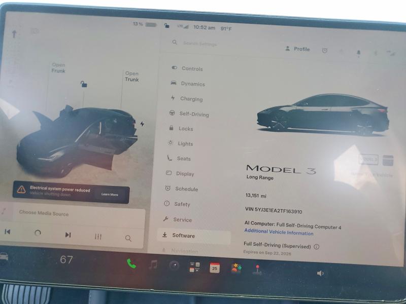 Aukcja sprzedaży 2026 Tesla Model 3, vin: 5YJ3E1EA2TF163910, numer aukcji: 66643936