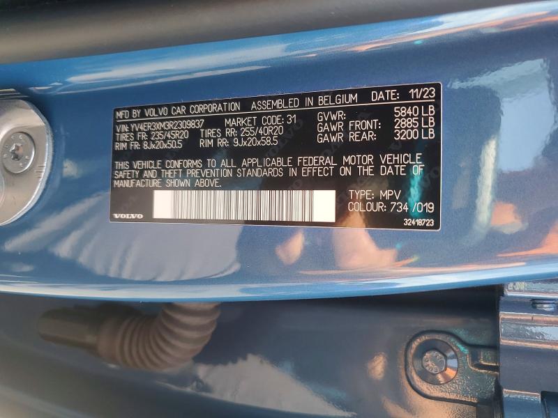 Продаж на аукціоні авто 2024 Volvo Xc40, vin: YV4ER3XM3R2309837, номер лоту: 66415276