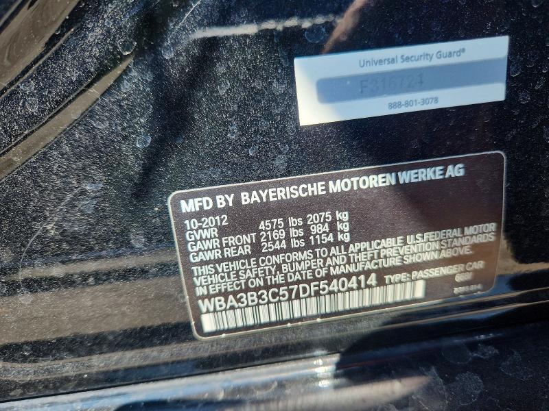Продажа на аукционе авто 2013 Bmw 328, vin: WBA3B3C57DF540414, номер лота: 62917456