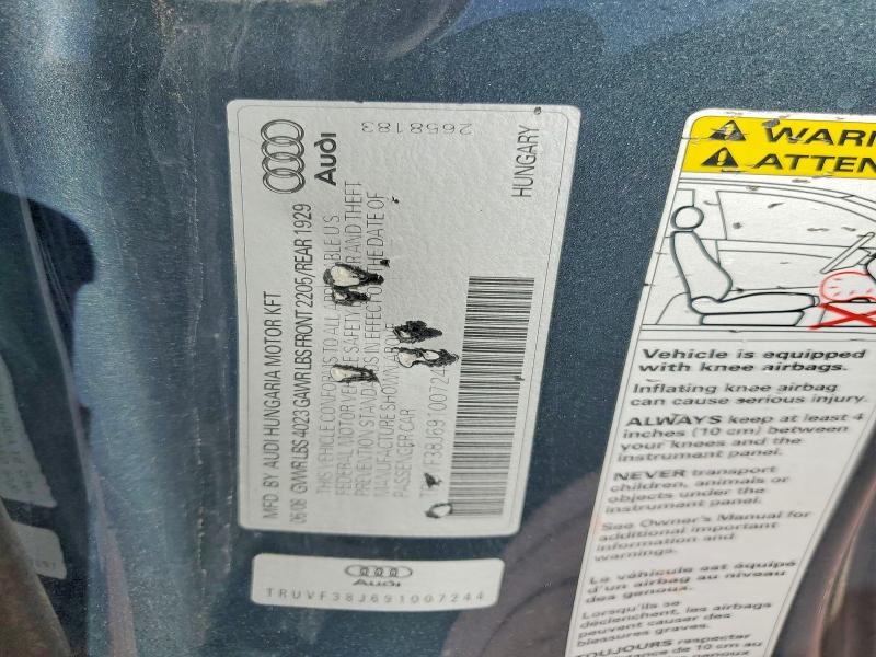 Aukcja sprzedaży 2009 Audi Tt, vin: TRUVF38J691007244, numer aukcji: 64158306