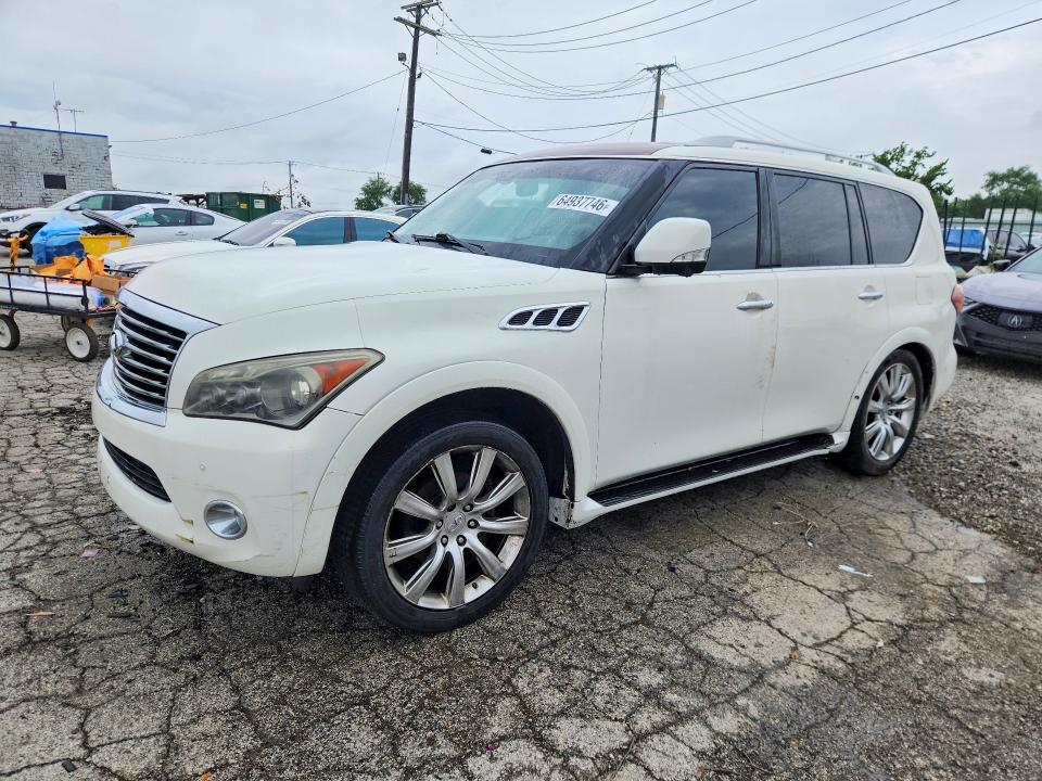 2012 Infiniti Qx56 მანქანა იყიდება აუქციონზე, vin: JN8AZ2NE1C9015542, აუქციონის ნომერი: 64937746
