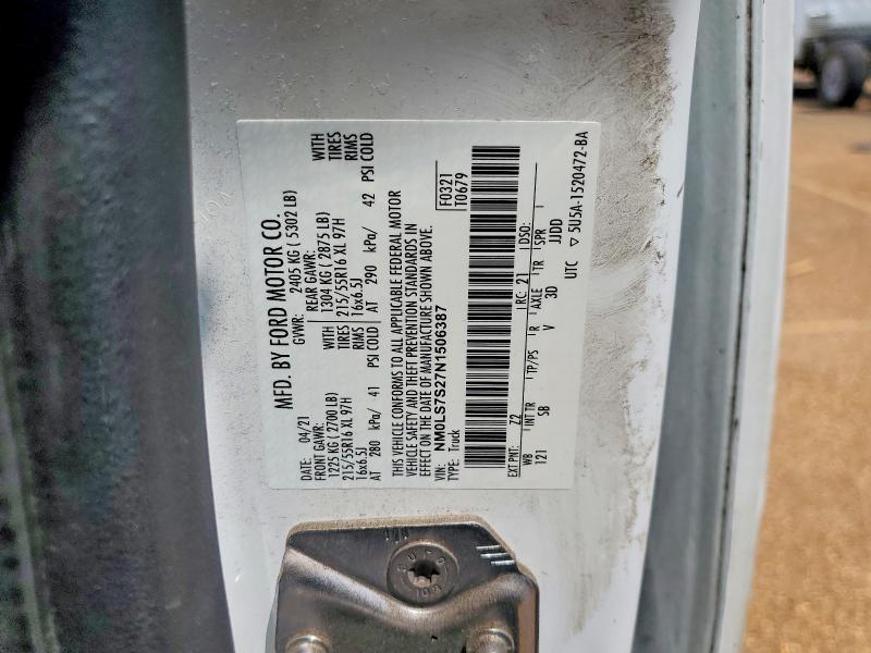 Aukcja sprzedaży 2022 Ford Transit Connect, vin: NM0LS7S27N1506387, numer aukcji: 66641446