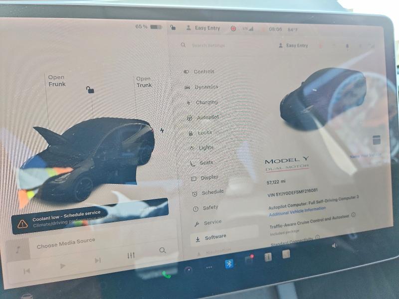 Продаж на аукціоні авто 2021 Tesla Model Y, vin: 5YJYGDEF5MF216081, номер лоту: 66776016
