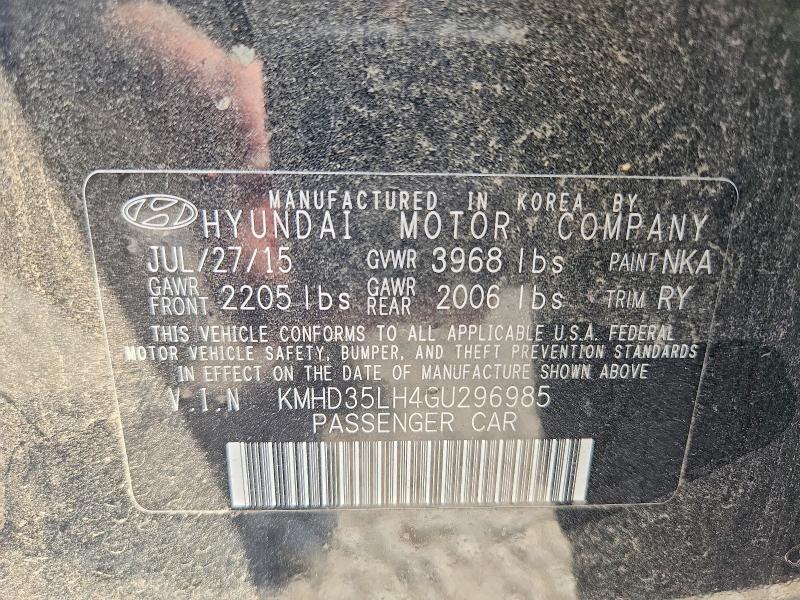 Продажа на аукционе авто 2016 Hyundai Elantra Gt, vin: KMHD35LH4GU296985, номер лота: 66703356