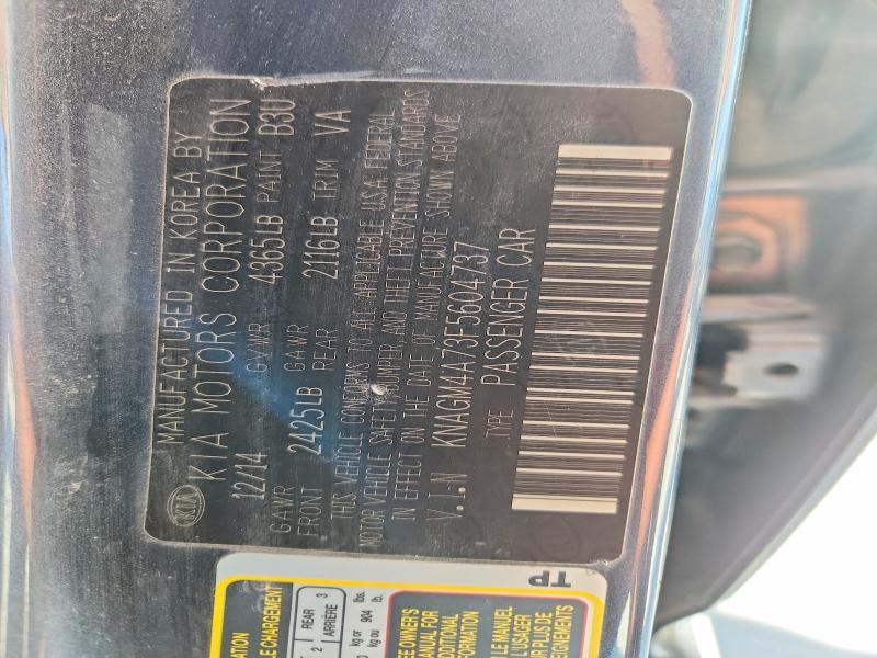 Продаж на аукціоні авто 2015 Kia Optima, vin: KNAGM4A73F5604737, номер лоту: 64834076
