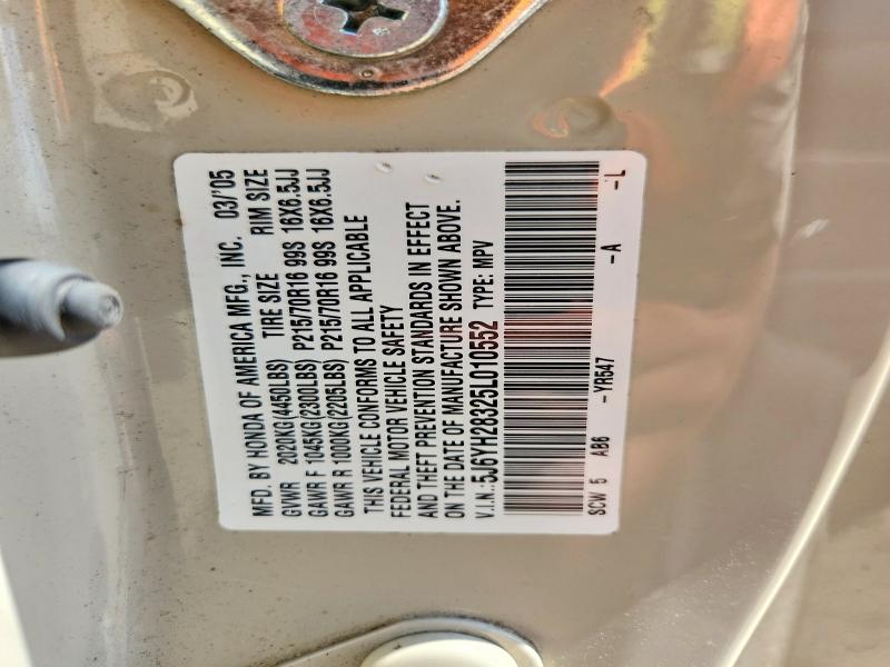 Aukcja sprzedaży 2005 Honda Element, vin: 5J6YH28325L010552, numer aukcji: 64000556
