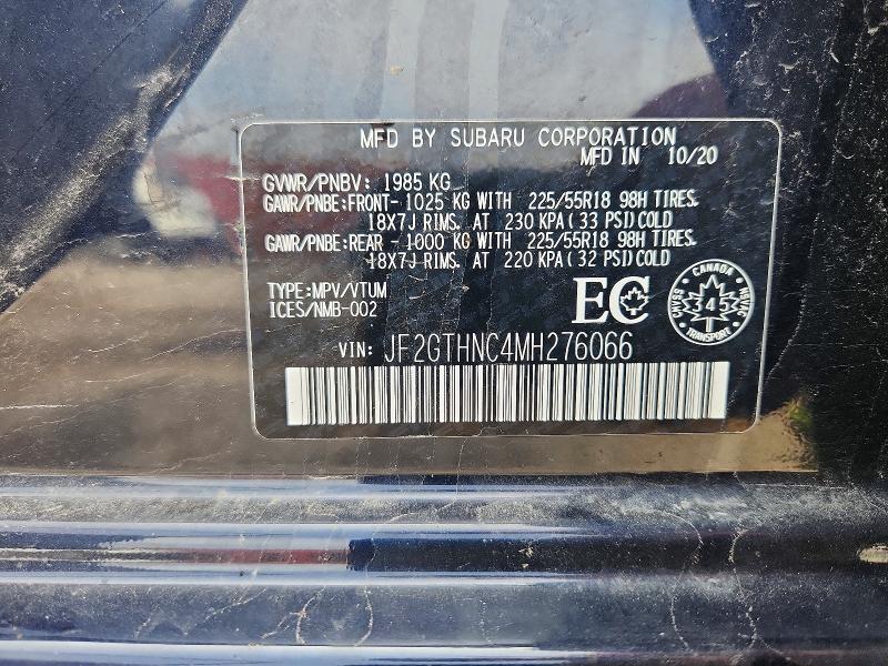Продажа на аукционе авто 2021 Subaru Crosstrek, vin: JF2GTHNC4MH276066, номер лота: 65994496