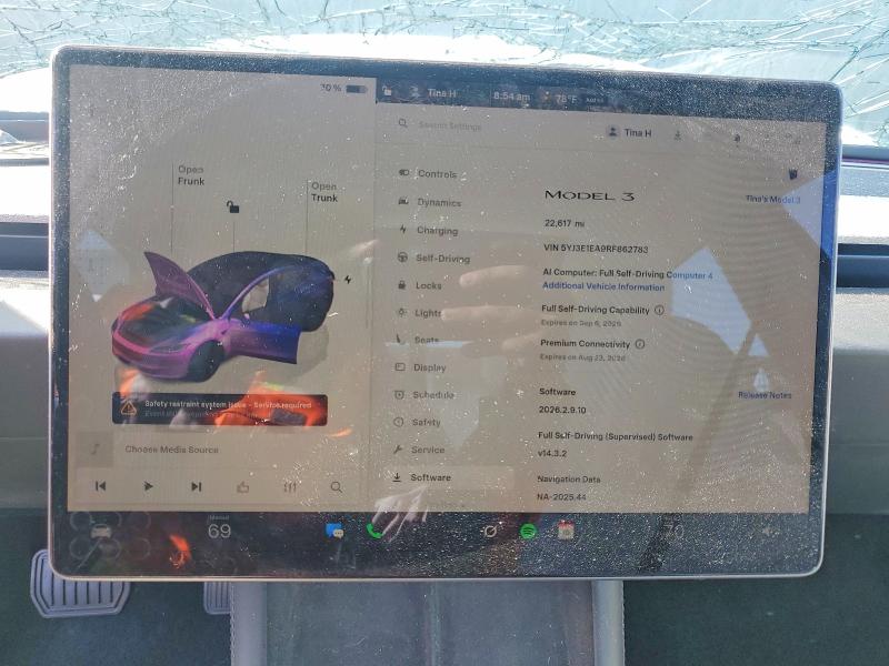 Aukcja sprzedaży 2024 Tesla Model 3, vin: 5YJ3E1EA9RF862783, numer aukcji: 65860896