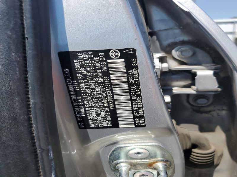 2015 Toyota Yaris მანქანა იყიდება აუქციონზე, vin: VNKKTUD3XFA031763, აუქციონის ნომერი: 63608666