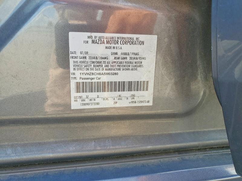 Продаж на аукціоні авто 2010 Mazda 6, vin: 1YVHZ8CH8A5M03280, номер лоту: 65684906