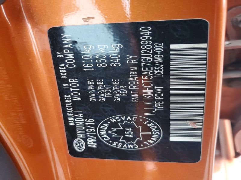 Aukcja sprzedaży 2016 Hyundai Accent, vin: KMHCT5AE7GU289940, numer aukcji: 64982936