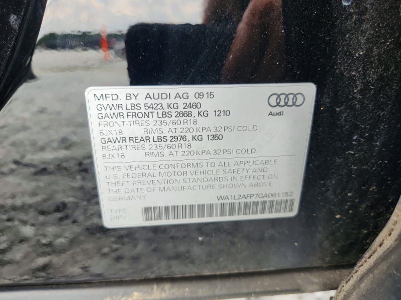 Aukcja sprzedaży 2016 Audi Q5, vin: WA1L2AFP7GA061152, numer aukcji: 66829246
