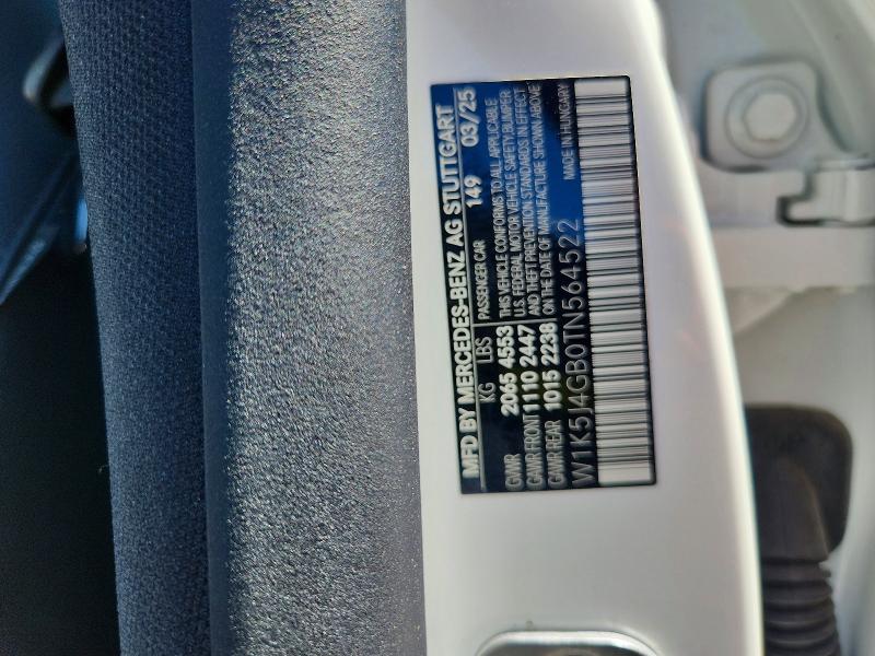 66295676 :رقم المزاد ، W1K5J4GB0TN564522 vin ، 2026 Mercedes-benz Cla مزاد بيع