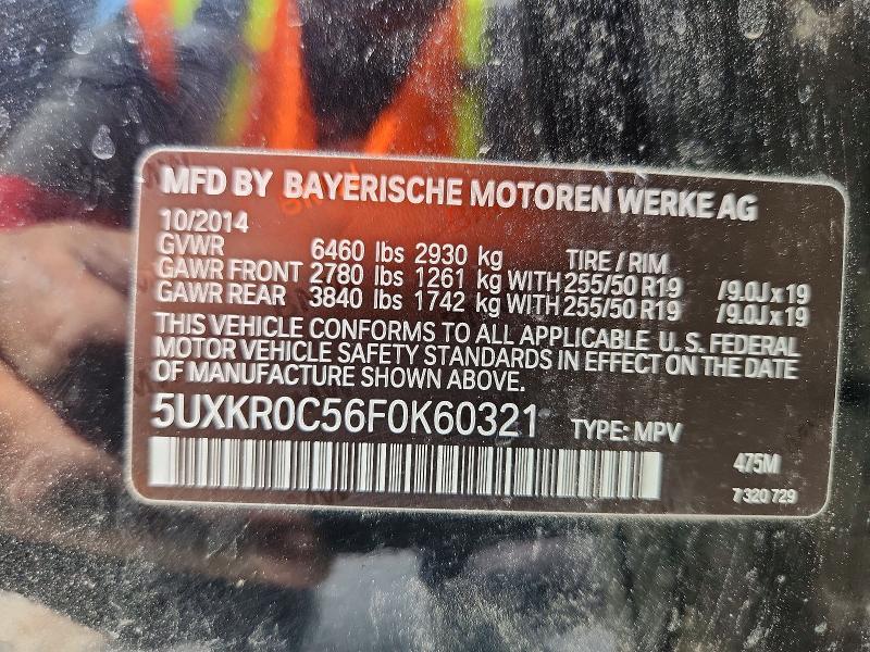 Aukcja sprzedaży 2015 Bmw X5, vin: 5UXKR0C56F0K60321, numer aukcji: 64003986