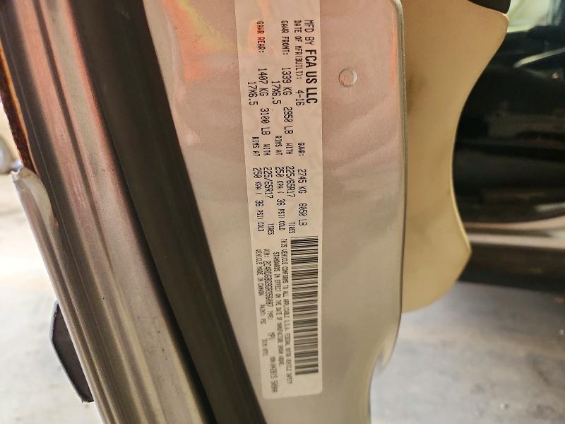 2016 Dodge Grand Caravan მანქანა იყიდება აუქციონზე, vin: 2C4RDGBG9GR356087, აუქციონის ნომერი: 66443796