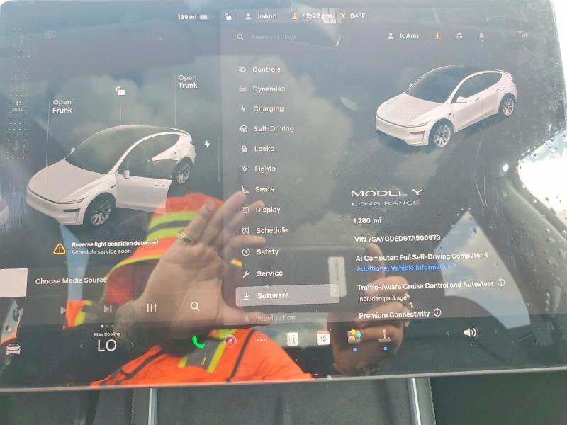 Aukcja sprzedaży 2026 Tesla Model Y, vin: 7SAYGDED9TA500973, numer aukcji: 65089046